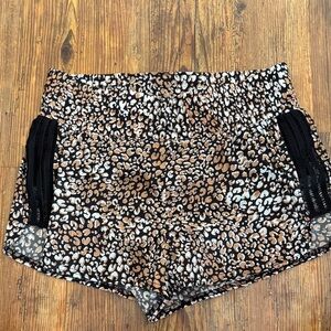 FP Movement by Free People High Waist Leopard Print Shorts